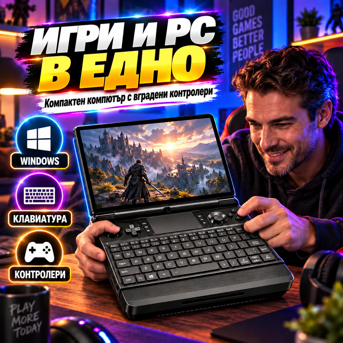 Преносим геймърски компютър GameMini™